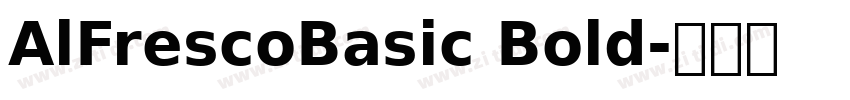 AlFrescoBasic Bold字体转换